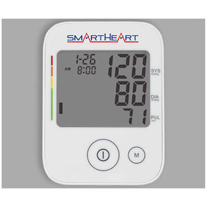 SmartHeart Arm Blood Pressure Monitor with Wide-Range Arm Cuff